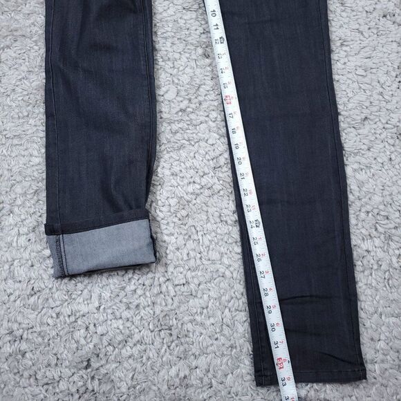 Prana Kara Rolled Skinny Jeans Denim Gray Size 6 28 Stretch Cuffed Low Rise - Picture 8 of 12